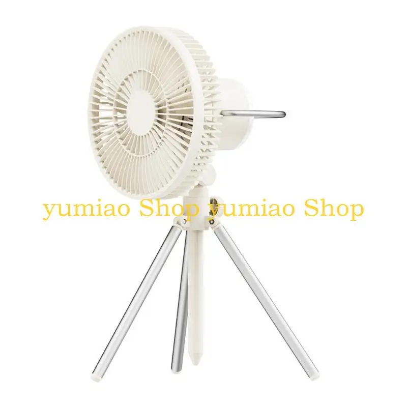 587B Camping Fan Light Ceiling Tent Fan with Remote Control & Power Battery 10000mAh