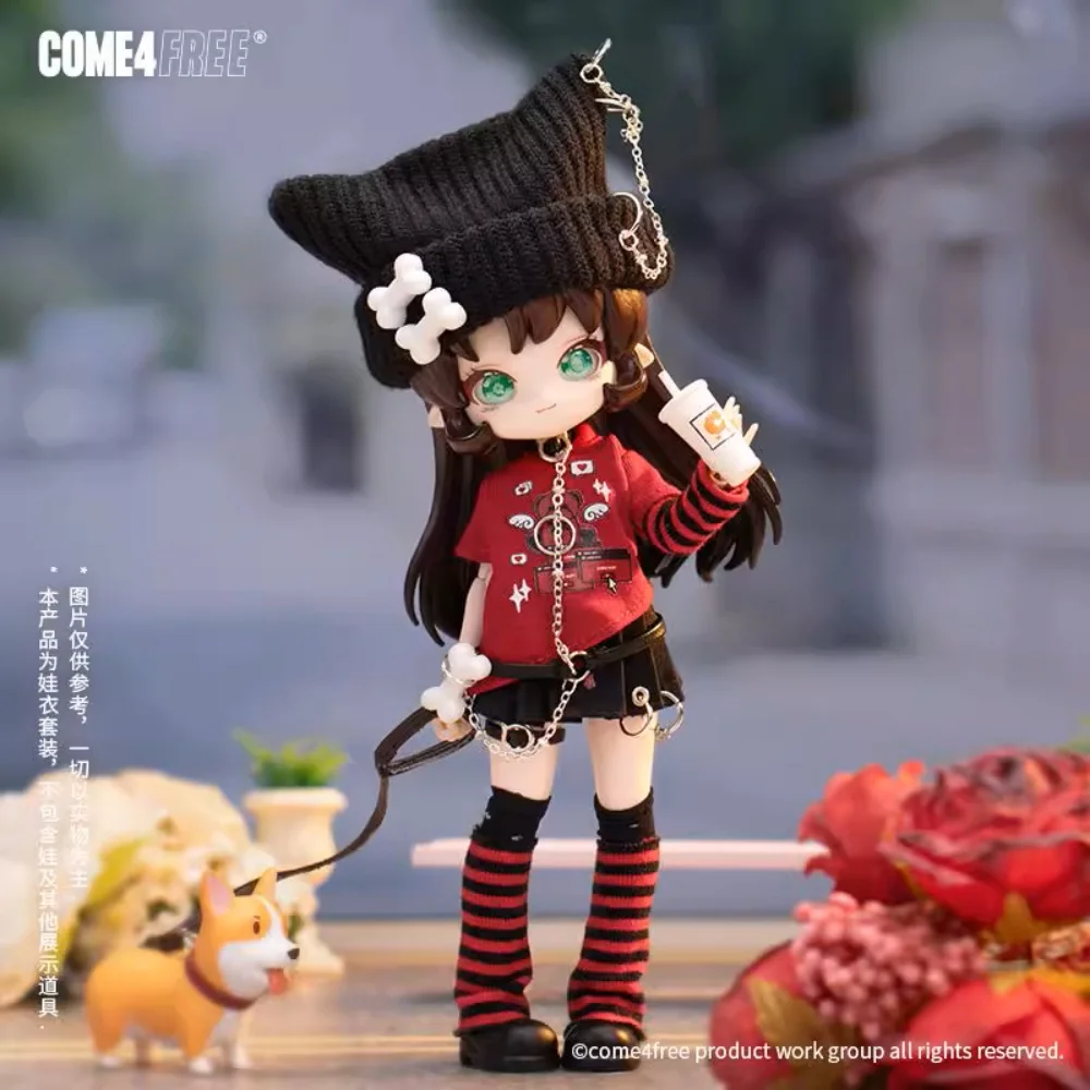 

В наличии COME4FREE 1/12 BJD Body Daily Series Disordered Bear Cute Girl Dress Set Fit OB11 GSC UFDOLL Фигурка Одежда Украшения