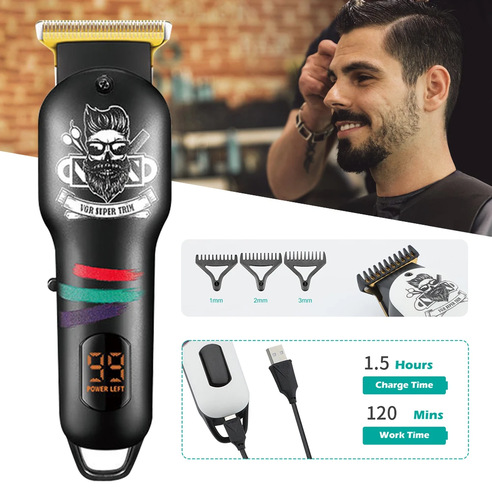 

VGR-971 Hair Trimmer For Men Beard Trimer Professional Hair Clipper Electr Razor Hair Cutting Machine Haircut Electr Shaver