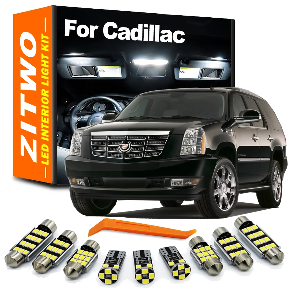 ZITWO Car Accessories LED Bulb Interior Trunk Light Kit For Cadillac Escalade ATS SRX BLS CTS STS XTS XLR Deville Seville Catera