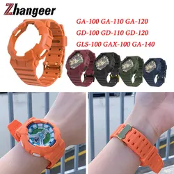 Resin Rubber Watchand Strap For Casio GA-100 GA-110 GA-120 GD-100 GD-110 GD-120 GLS-100 GAX-100 GA-140 Replace Wrist Band Belt