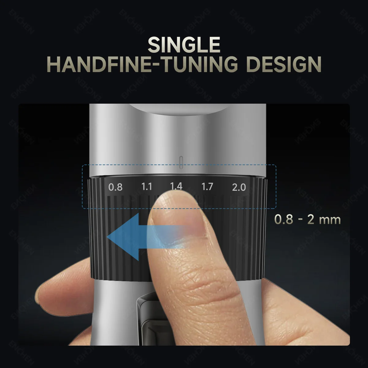 ماكينة قص الشعر الاحترافية ENCHEN Sharp X بتصميم فردي للضبط اليدوي مع قفل أمان ومنفذ شفرة سيراميك مطور من النوع C