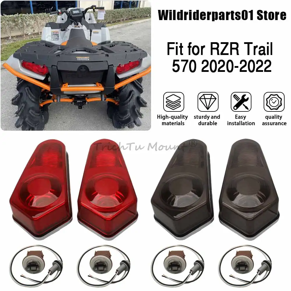 

For Polaris Sportsman XP 1000 High Lifter Edition 2017-2019 Rear Brake Stop Tail Lights Lampshade 1 Pair Motorcycle Accessories