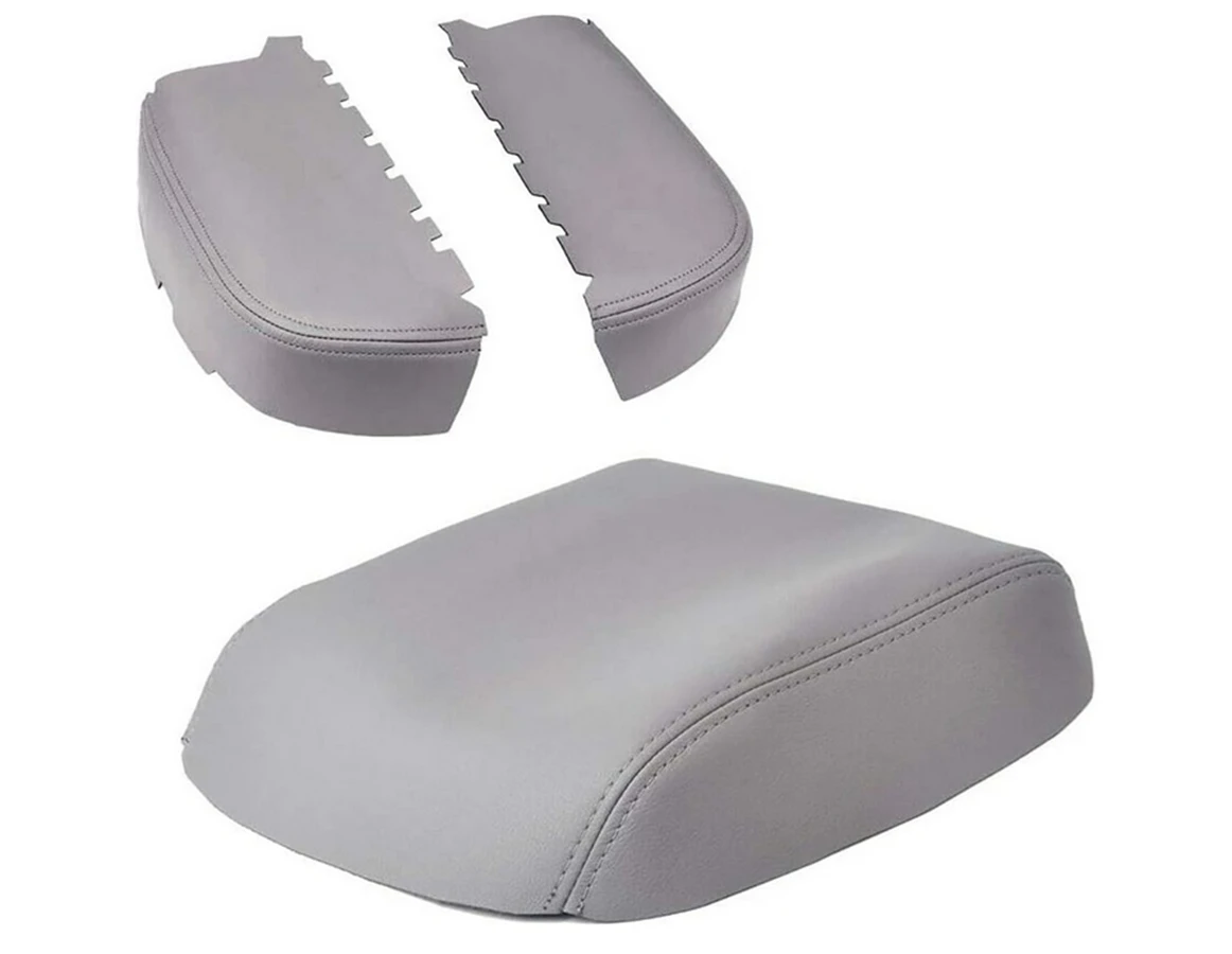 PU Leather Front Door Panels Center Consoles Armrest Covers Fit 2009-2015 Honda Pilot Left Right Side Black