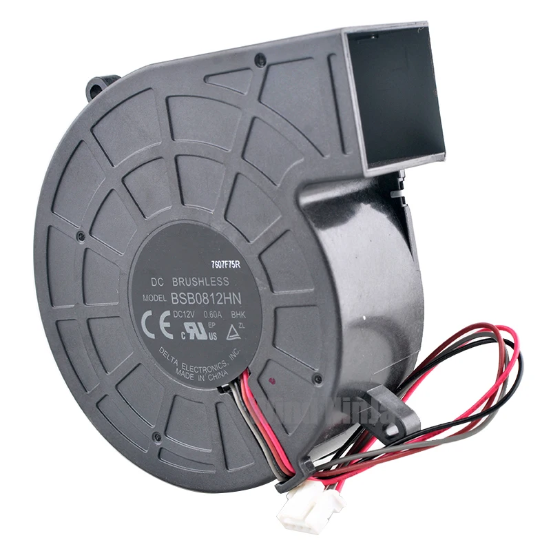 BSB0812HN 80mm Centrifugal Blower Fan,80x80x25mm DC12V 0.60A 4-Pin Cooling Fan for Projectors