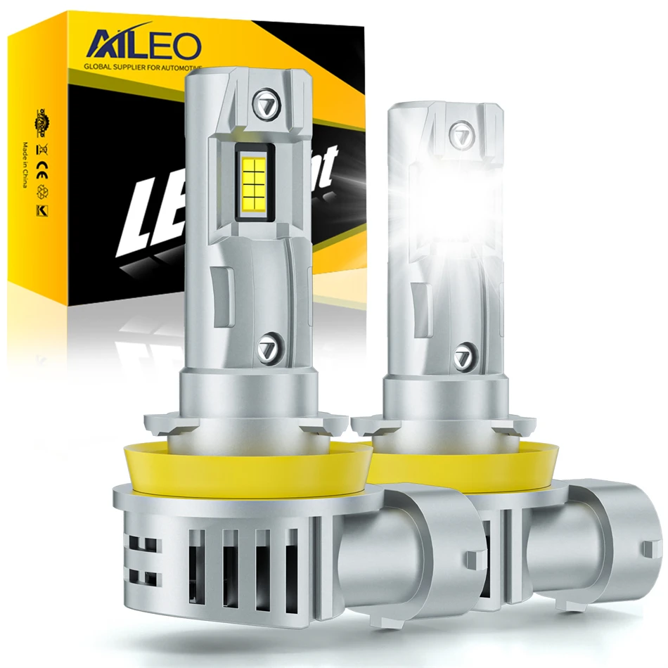 AILEO 2Pcs H7 Led Car Lights LED Headlight 9005 HB3 9006 HB4 H11 H9 H8 HeadLamp 6500K For Car Super Bright Bulbs H4 Plug&Play