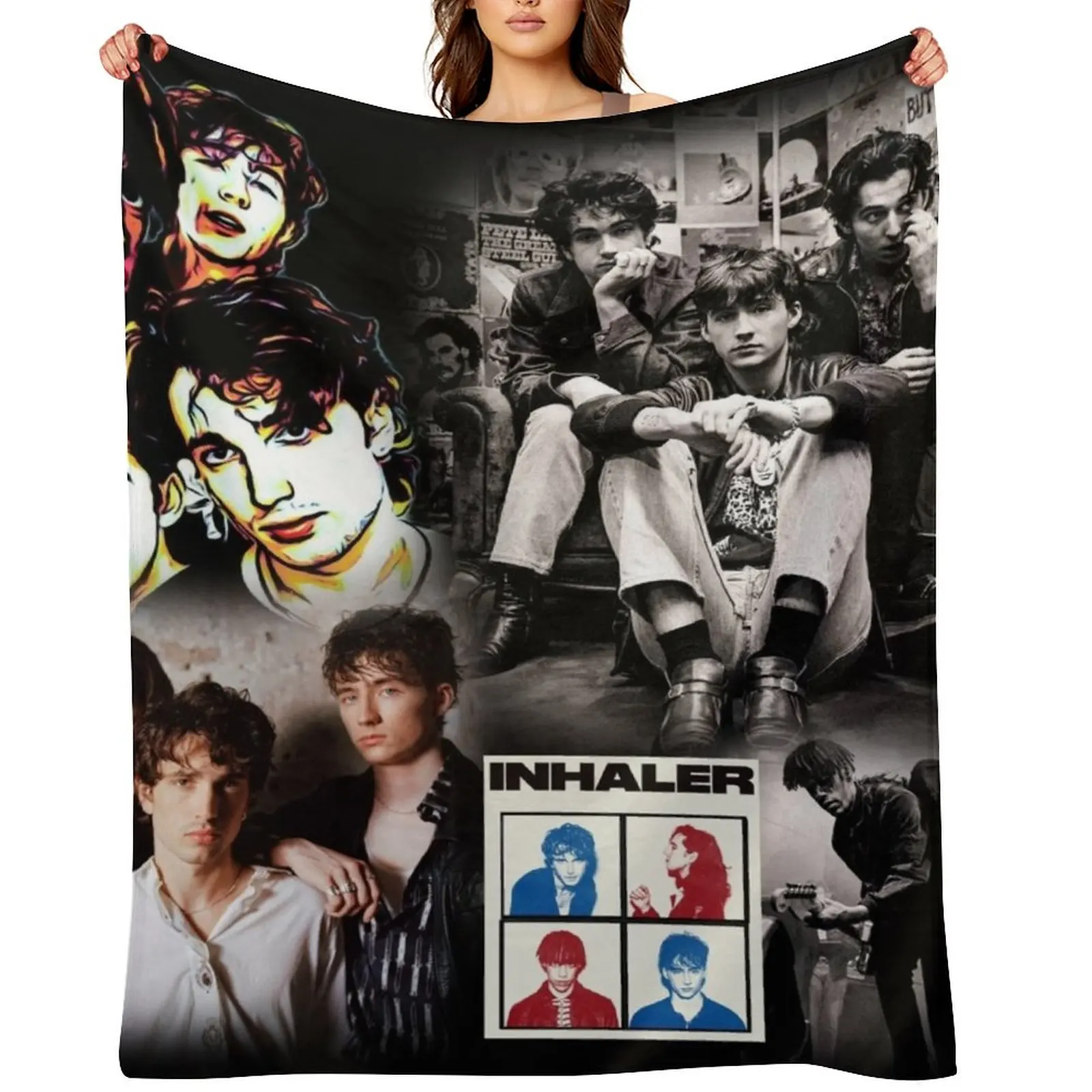 Inhaler band Dublin Throw Blanket Cute bed plaid Bed Fashionable anime Blankets