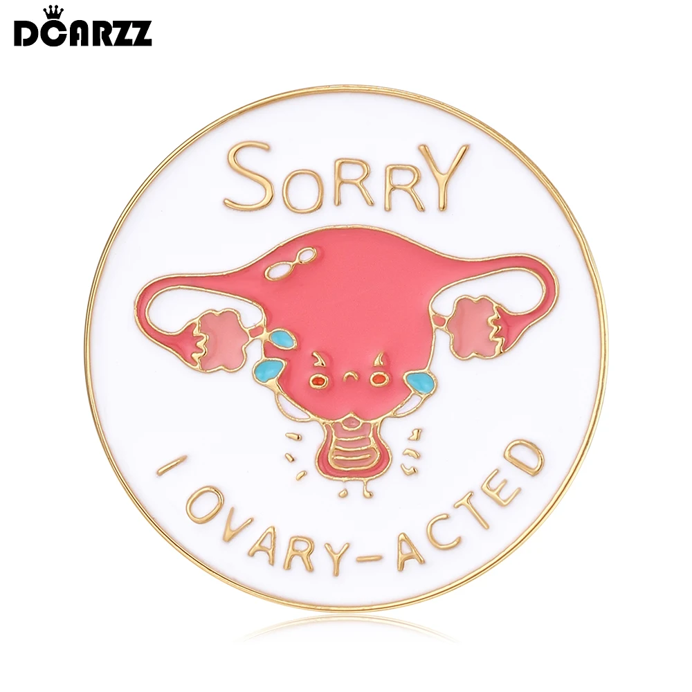 

DCARZZ Cute Uterus Enamel Brooch Pin Female Medical Gynecology Lapel Ovary Badge Jewelry for Gynecologist Doctor Nurse
