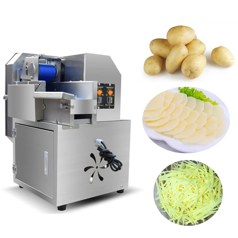 

Multi-function Automatic Cutting Machine Commercial Electric Potato Carrot Ginger Slicer Shred Vegetable Cutter Dicing Machine V