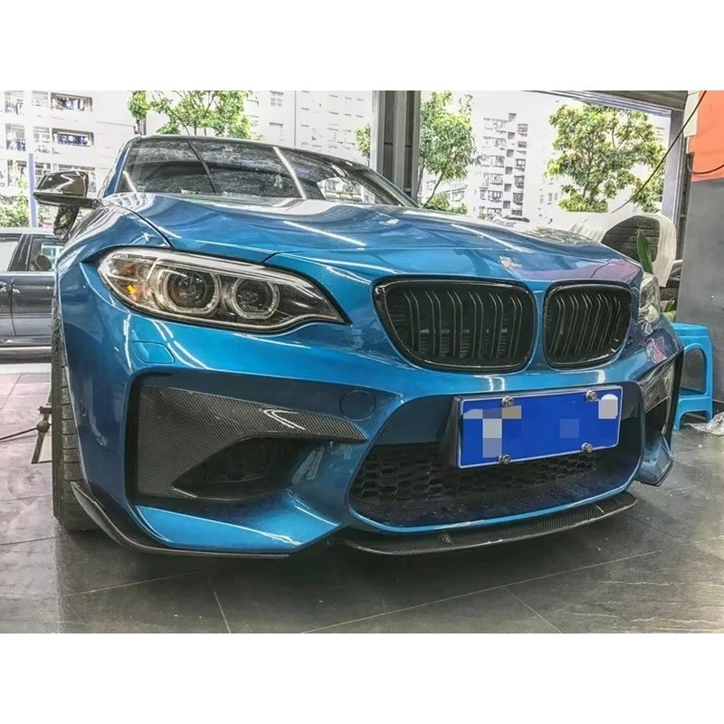 Carbon Fiber Front Bumper Splitter Cover Trim Flap for BMW M2 F87