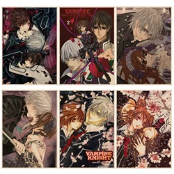 Vampire Knight Classic Vintage Posters Wall Art Retro Posters For Home Decor Art Wall Stickers