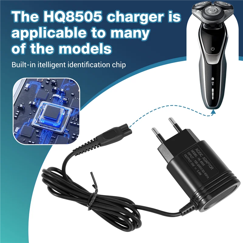 شاحن محول 15 فولت للتسوق المنزلي لماكينة الحلاقة HQ8505 6070 7310 6090 6071 9020 568