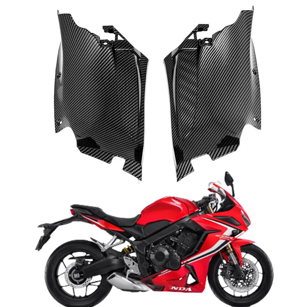 

CBR650R Motorcycle Front Air Duct Cover Fairing Cowl For HONDA CBR 650R 2019 2020 2021 2022 ABS Carbon Fiber Pattern CBR-650R