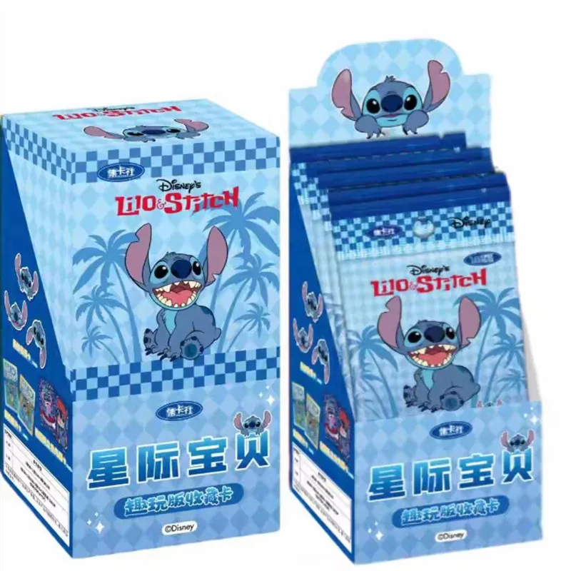 Card Fun Disney Stitch Angel Lilo StarCraft Treasure Commemorative Collection Card Toy For Children's Christmas Gifts