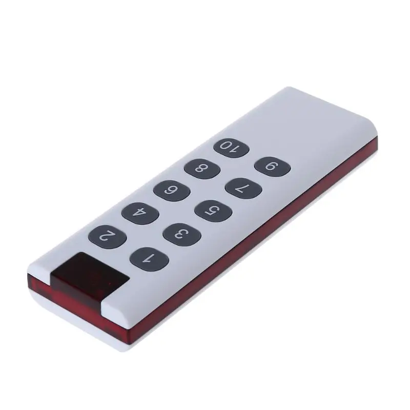 433MHZ Universal Wireless Learning Code Digital Remote Control Transmitter 3/4/6/8/10 Channels Buttons AK-7010TX F19E