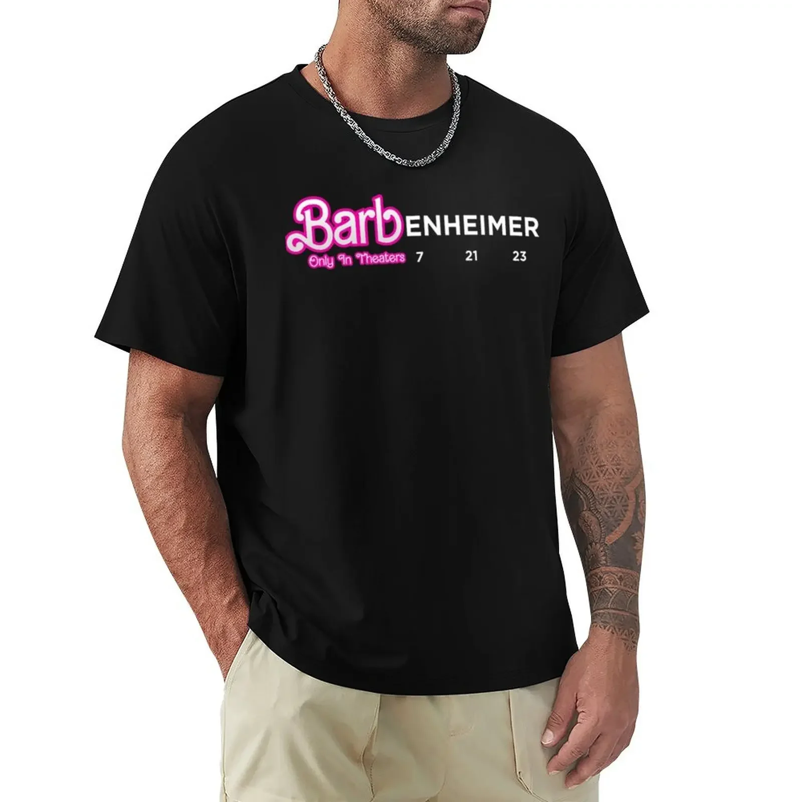 Barbenheimer to Barbenheimer to Barbenheimer T-Shirt custom shirt sublime graphics plus size tops mens t shirt graphic