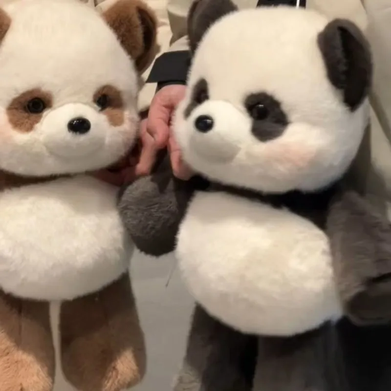 Cute Running Panda Cartoon Doll Cartoon Soft Stuffed Animal Toy Lovely Panda Plushie Birthday Gift for Girls Women Home Decor view 4