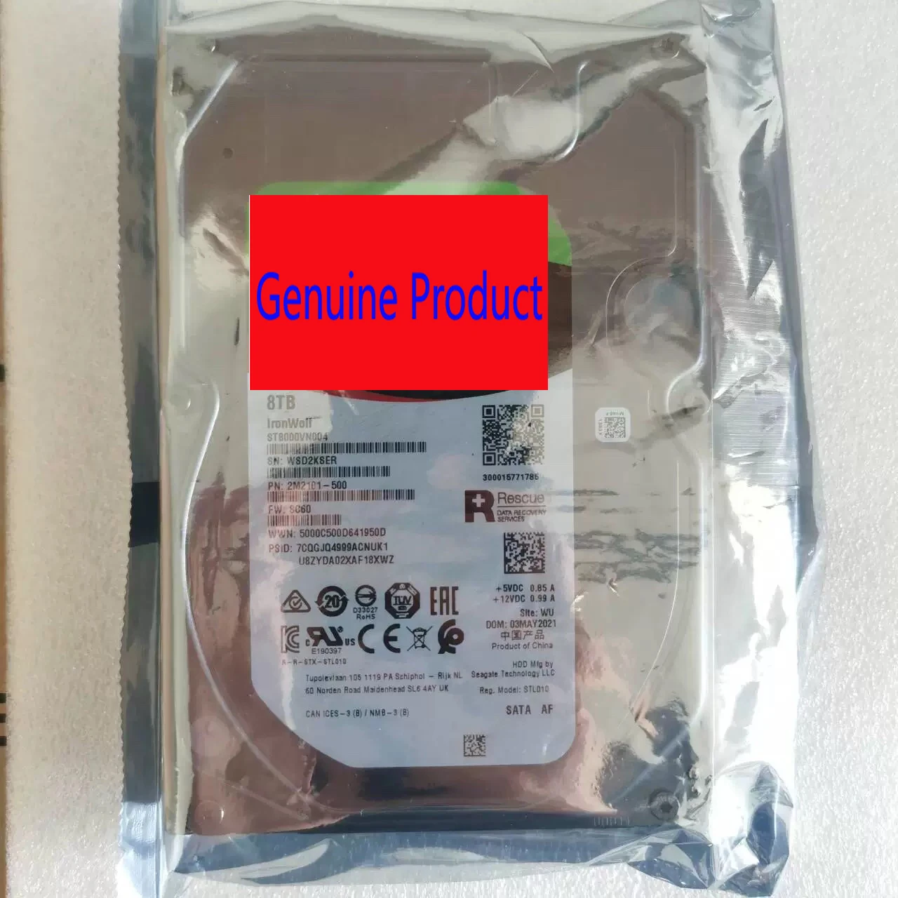 NEW 8TB Hard Drive 3.5" 7200 RPM 256MB Cache Internal HDD ST8000VN004