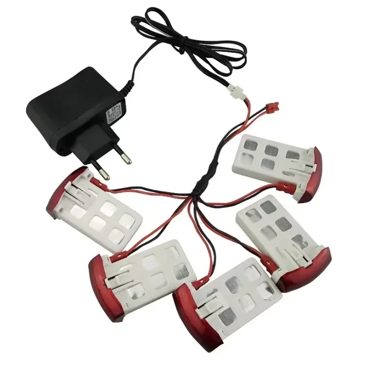 Syma X5UC/X5UW RC Quadcopter Ersatzteile Zubehör 3,7 V 500 mAh batterie * 4 STÜCKE + Usb-ladegerät + Transfer Kabel * 4 STÜCKE