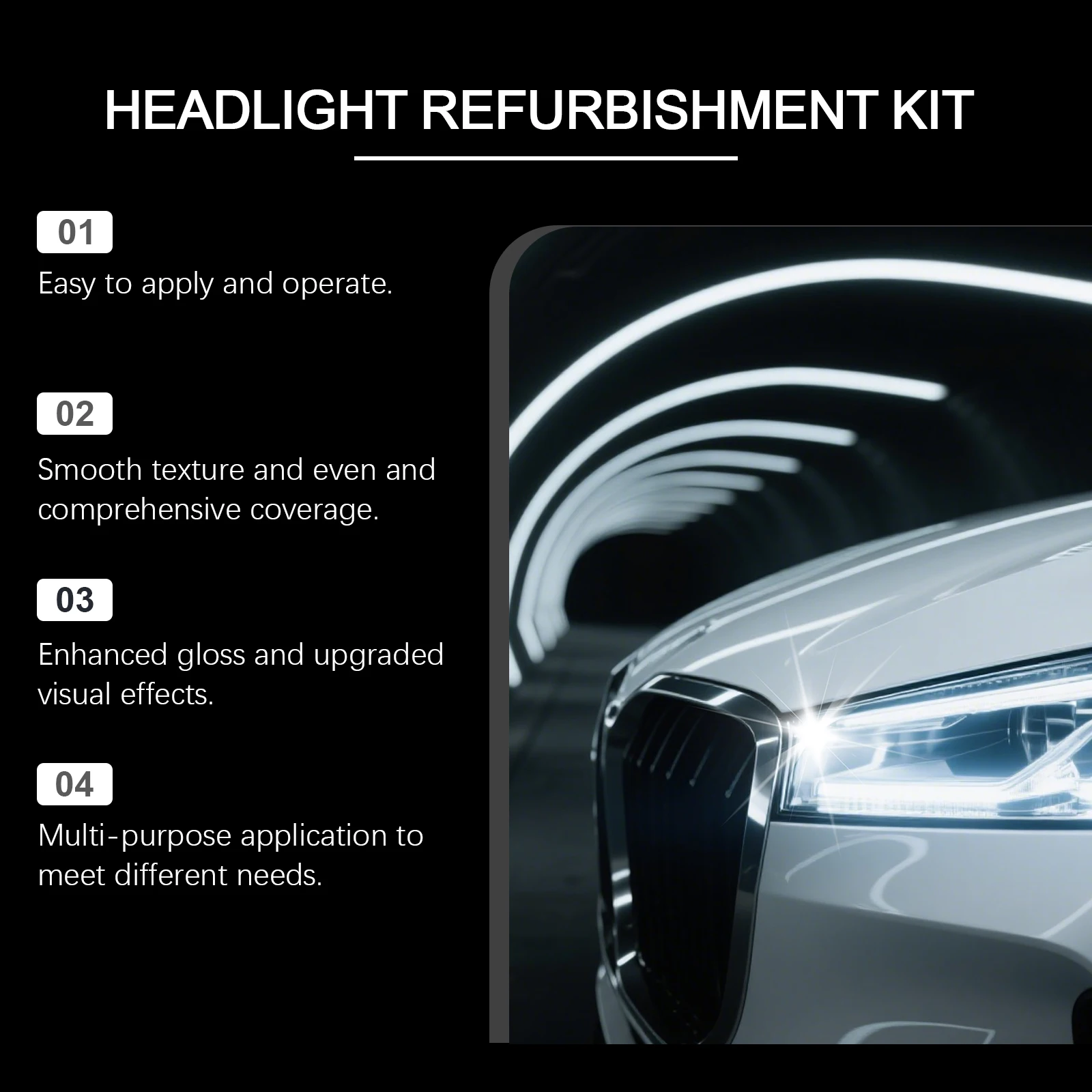 Car Headlight Restoration Kit 3