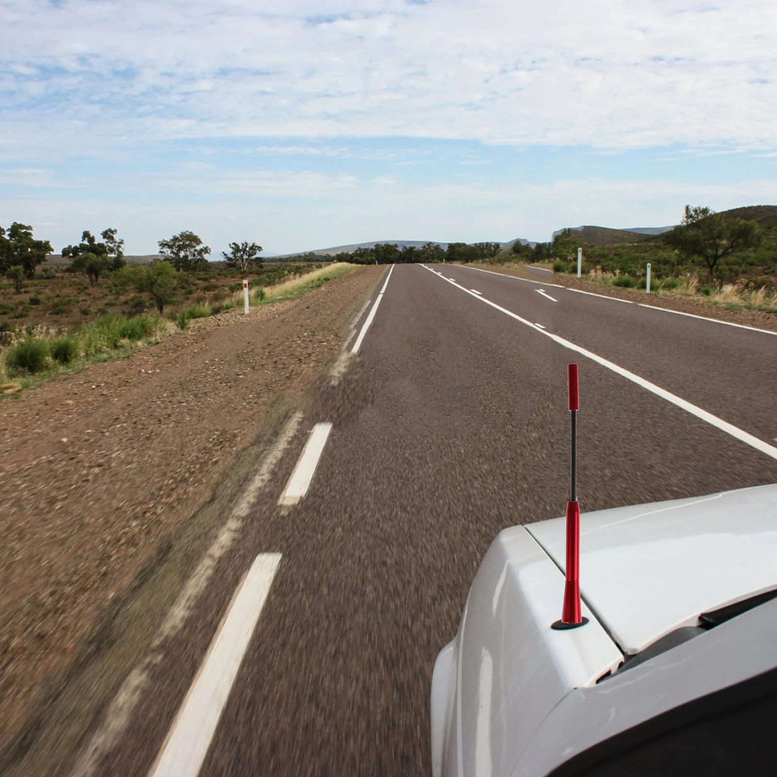 

Telescopic Fm Radio Antenna For Car Aluminum Alloy Signal Booster Roof Mount Replacement Automotive Exterior Accessory