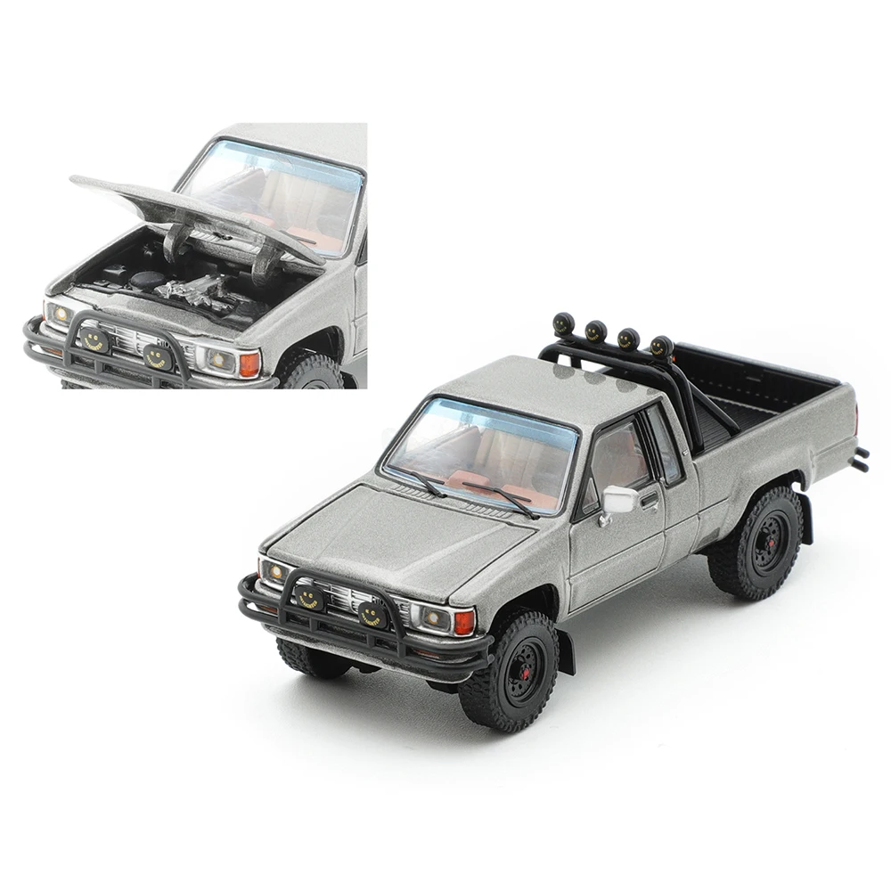 GCD 1/64 Toyota Hilux timón izquierdo camioneta modelo Diecast colección de coches estación de juguete vehículo con caja de exhibición regalos