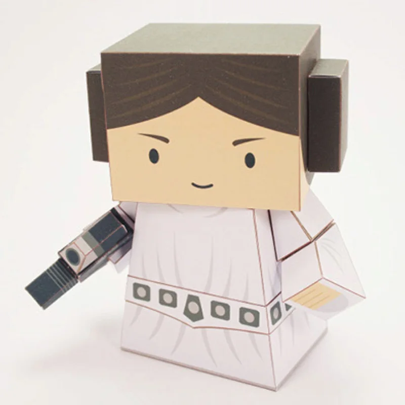 

REBEL бумага "Принцесса" модель мини 3D кубическая фигурка Papercraft DIY для детей и взрослых оригами Искусство ручной работы игрушки FC-007