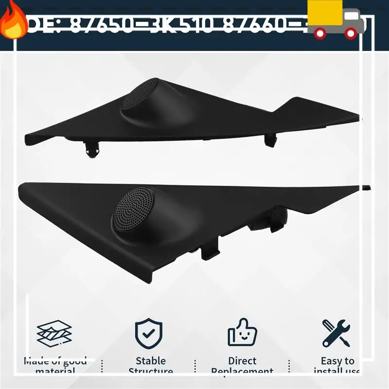 

Car Tweeter Speaker Quadrant Cover LH RH For Hyundai Sonata NF 2008-2010 876503K510 876603K510
