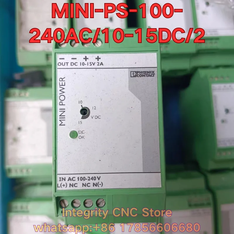 Second-hand MINI-PS-100-240AC/10-15DC/2 PLC module 2938756 functional test is normal