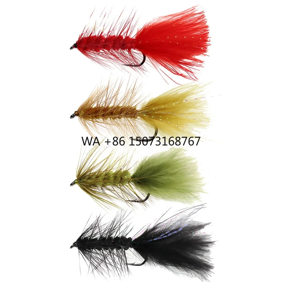 

Wooly Bugger Streamers Fishing Fly Lures Olive Red Black Saltwater Fly Tying Hook Trout Flies Bait