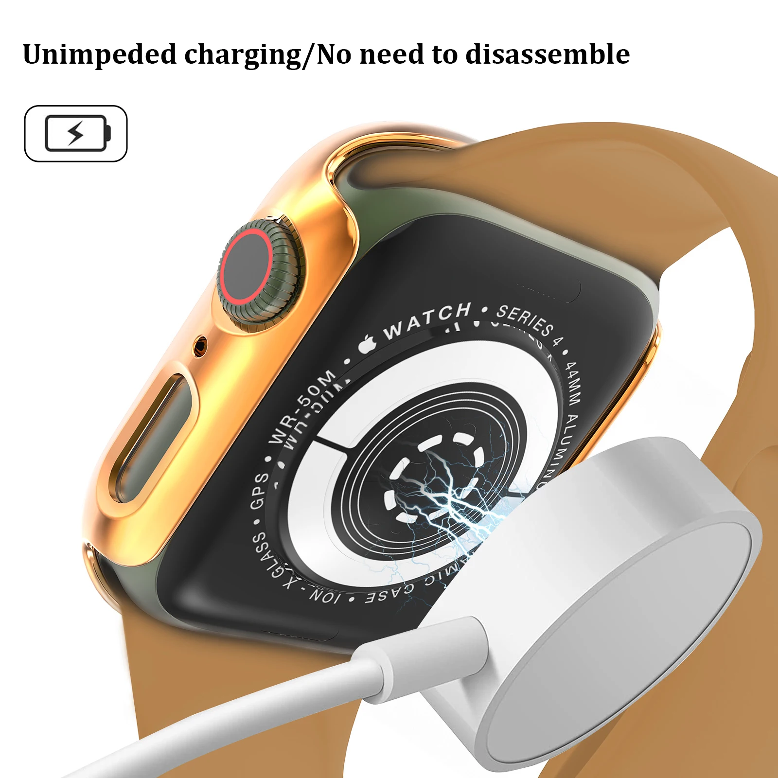 Vidro Temperado e Capa para Apple Watch, Protetor de Tela, Bumper Case, 9, 8, 3 Ultra, 49mm, 41mm, 45mm, 42mm, 38mm, iWatch Série 7, 6, SE, 44 milímetros, 40 milímetros