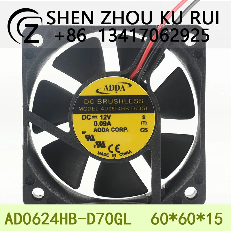 

ADDA New original 5V 12V 48V DC 24V 0.09A 3-wire elevator inverter chassis AD0624HB-D70GL cooling fan
