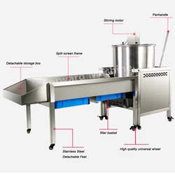 Sphericity Gas Popcorn Machine Commercial Fully Automatic Large Restaurant Stainless Steel Make Manufacture Popcorn Equipment