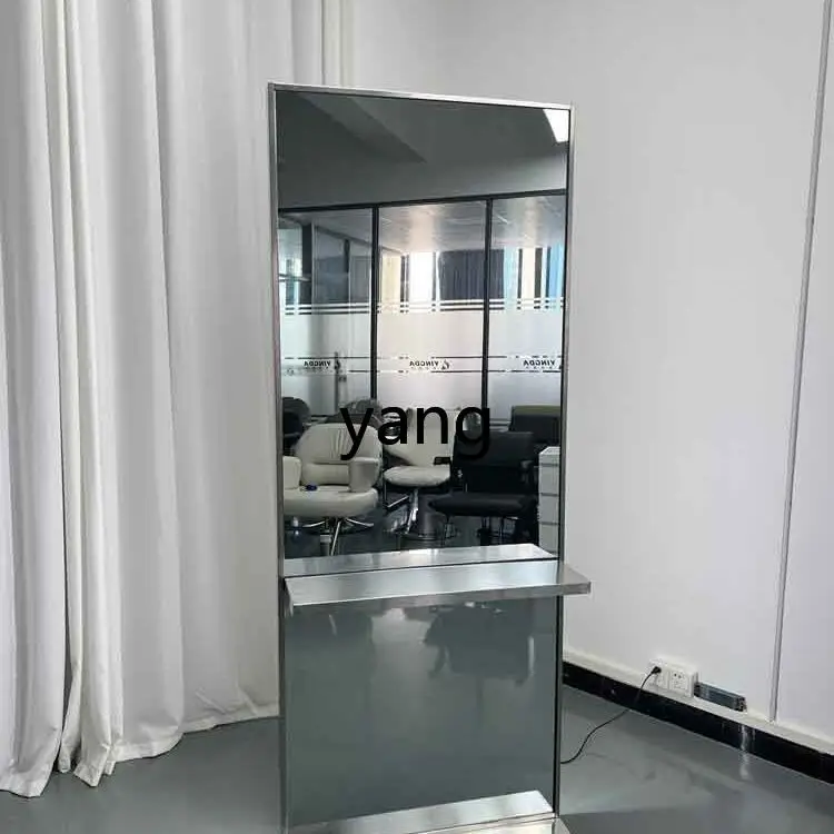 LH removable hair salon mirror barber shop mirror table hair salon special single and double-sided stainless steel