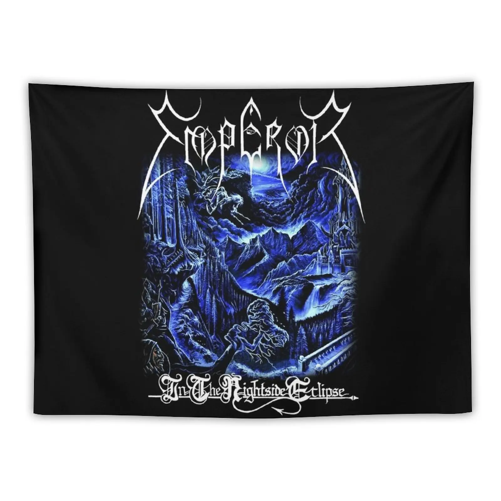 

New In The Nightside Eclipse by Emperor - Classic Old School Black Metal Tapestry Room Decorations Living Room Decoration