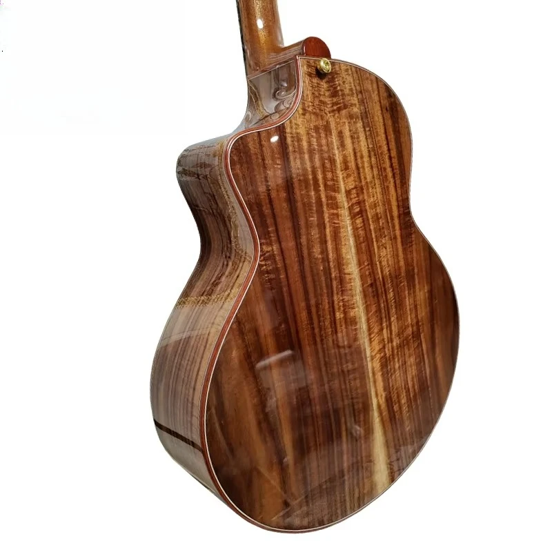 المهنية مستوى رئيسي اليدوية Nomex أعلى مزدوج الأرز أعلى جميع الصلبة الصوتية الغيتار أداة الموسيقى الشعبية