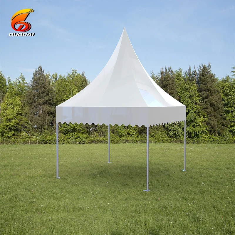 Outdoor Gazebo Aluminum Frame Double PVC-Coated Polyester Canopy 5*5 Tent Transparent Window Sidewalls Trade Show Tent 5-8 Year
