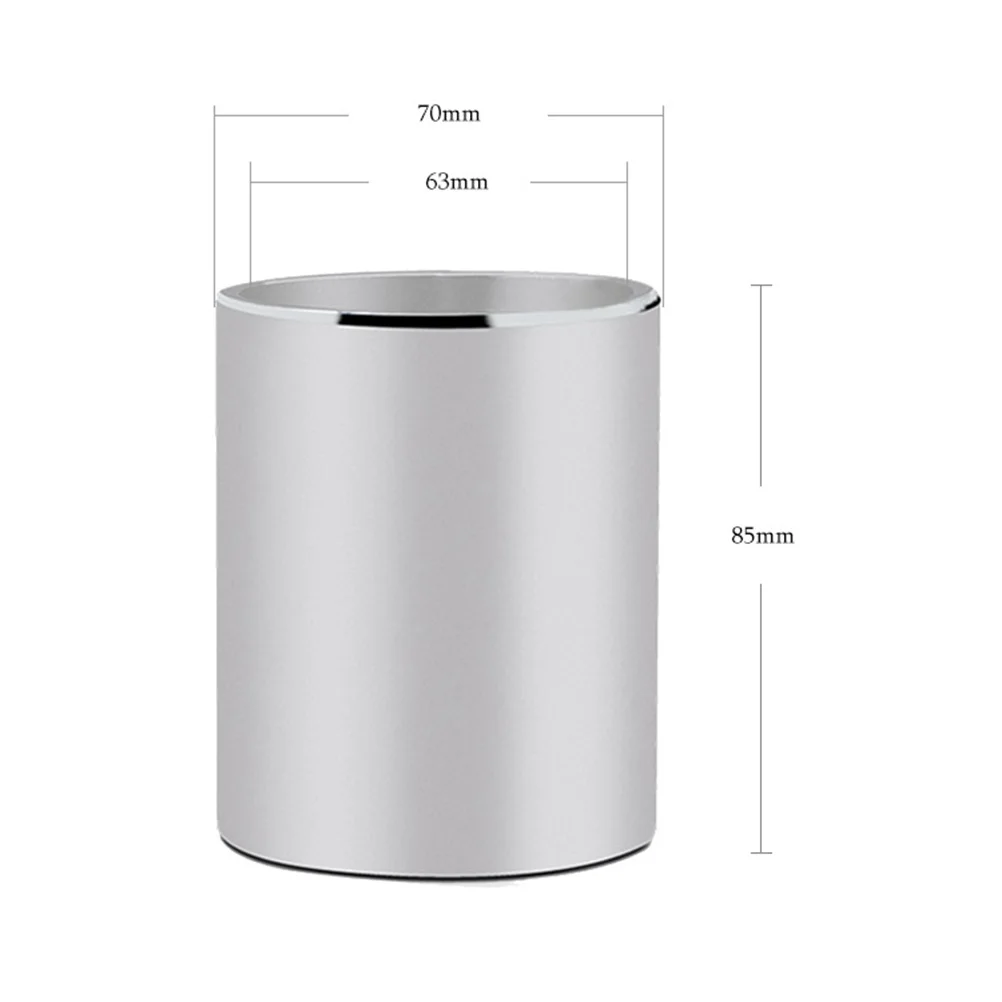 

Aluminium Alloy Holder Pencil Organizer Silver Scratch Pencil Organizer Resistant Desk Container Portable Use