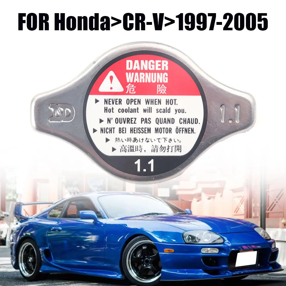 Cooling Radiator Cap Replacement 19045-PAA-A01 Water Tank Silver Cover Radiator Cap for Honda Accord Civic Odyssey Pilot Prelude