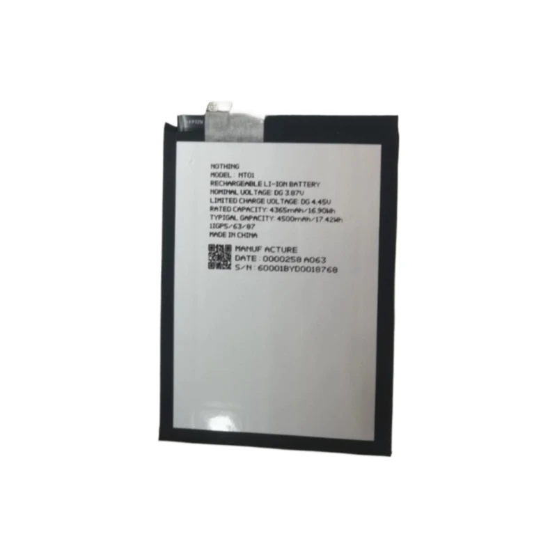 New Phone Battery 3.87V 4500mA  NT01 For Nothing