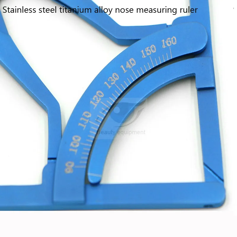 Strumento per rinoplastica in acciaio inossidabile righello di misurazione strumento di misurazione misuratore nasale con misurazione della punta del naso rinoplastica in scala