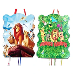 King Lion Pinatas Birthday Party 1 pz/lotto Deco Simba Forest Animals piecata Event Party Decoration Girls Boys Favor Pinata fai da te