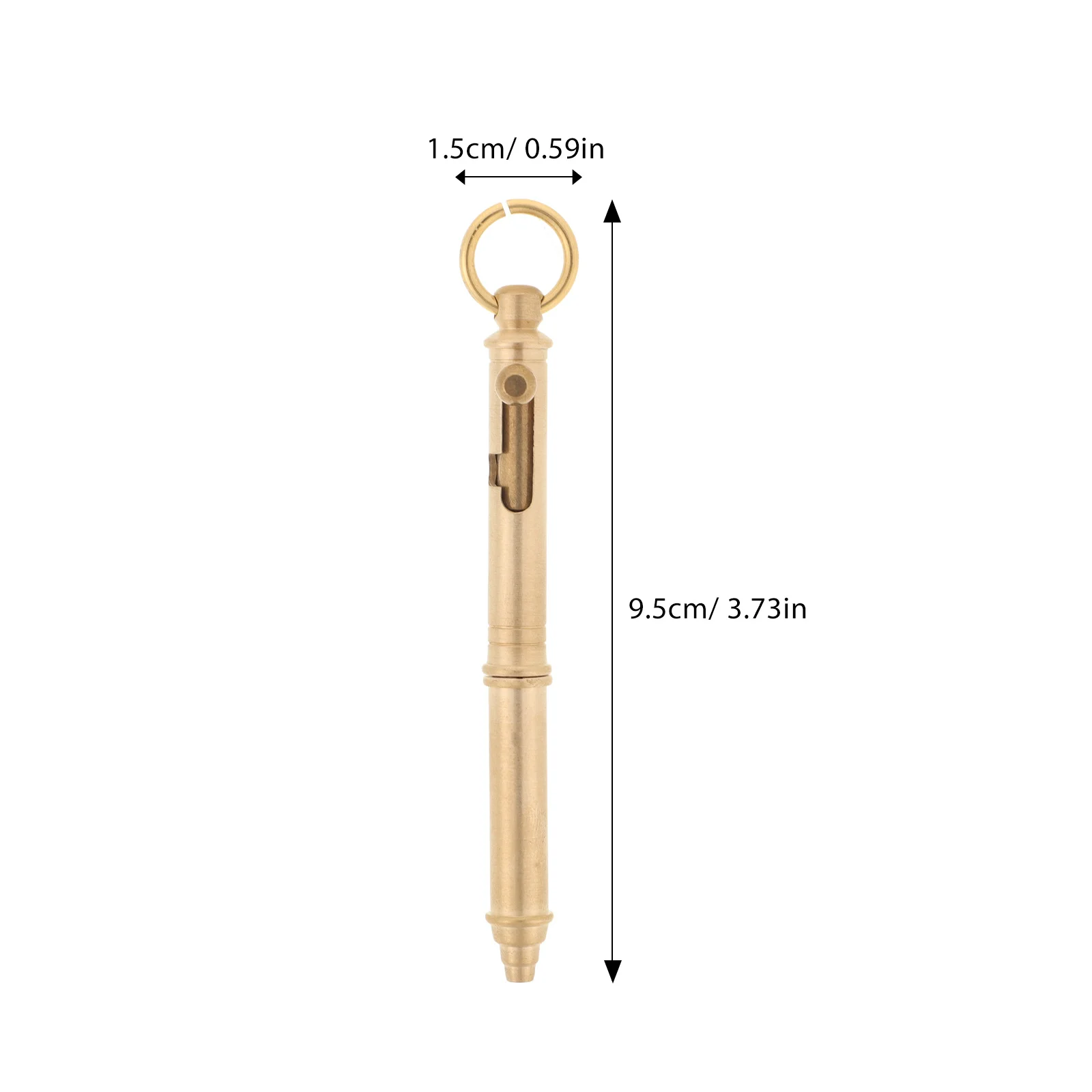 Brass Gel Pen Handcrafted Vintage Metal Writing Drawing Instrument For Office School Stationery Students Practical