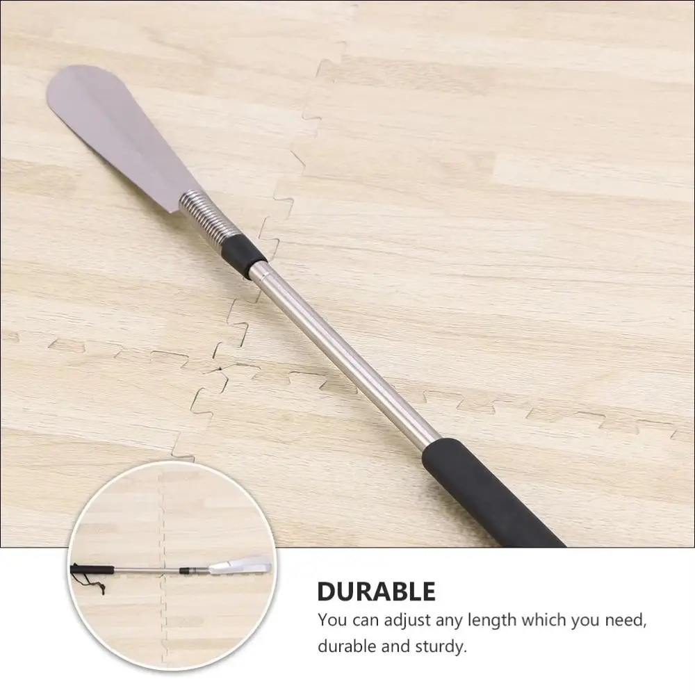 Shoe Horn Extendable Shoe Horn Stainless Steel Long Handle Retractable Shoehorn Adjustable Length Flexible Long Handle Shoehorn
