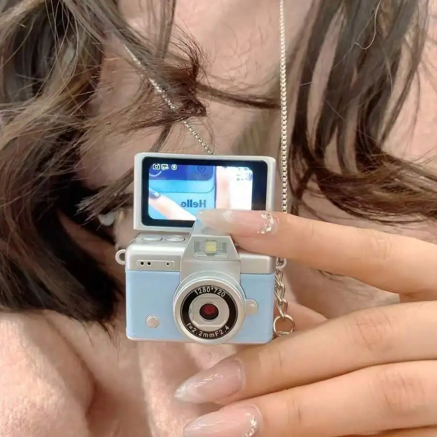 1080P HD 1.47' Compact Body With Large Display Mini Digital Camera, Portable Pocket Camera With 4 Filter Modes And Auto Fill Lig