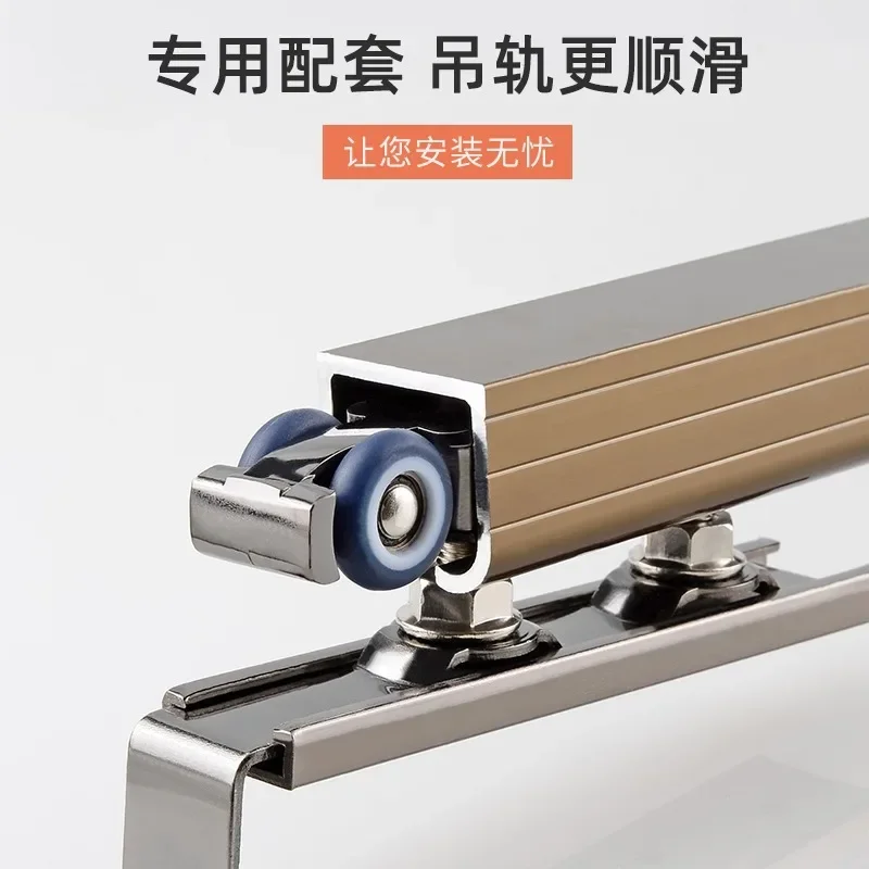 Slide Door pulley Sliding doors hanging rail wheel With buffer function for wood door or glass door high load Quiet and sturdy