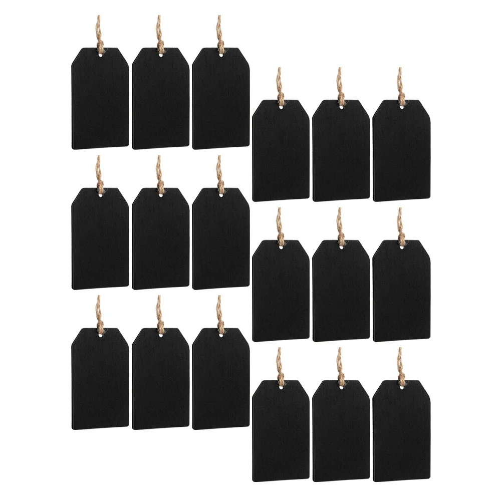 32 Pcs Label Labels Wedding Chalkboard Tags Hanging Multi-function Gift Decorative Bottle Wood Reusable Wooden