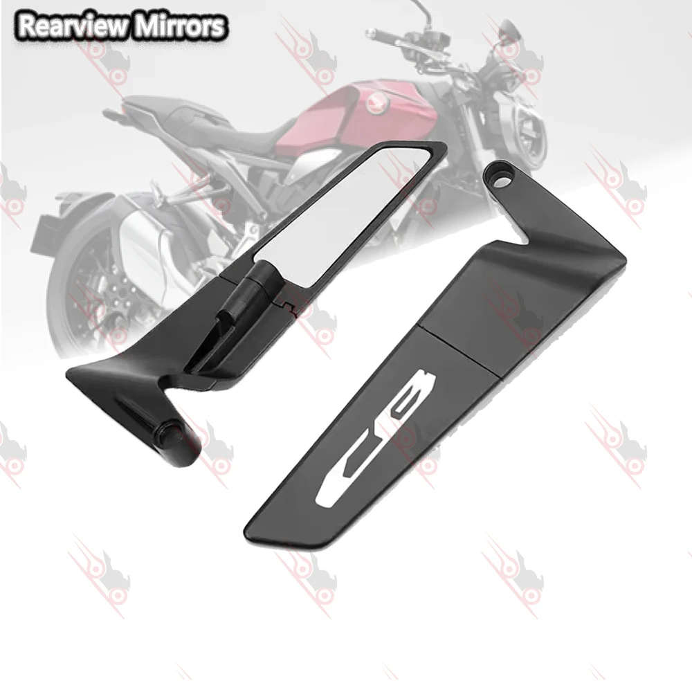 

Suitable for Honda cb125r cb250r cb 300r 650r 1000r 650f 1300 1100 motorcycle accessories rotating wing aluminum rearview mirror