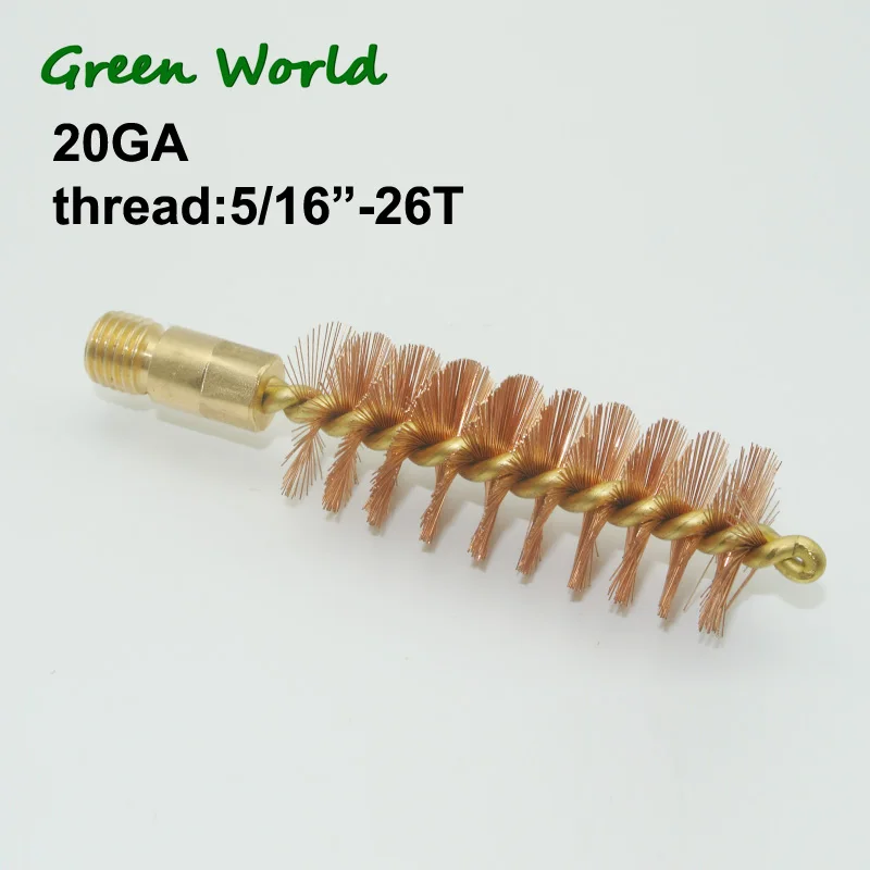 Green World 3 Stück/Los.50cal-12GA Bronzebürste mit Messinghalter und Kern, Pistolenreinigungsbürste – Detail 3