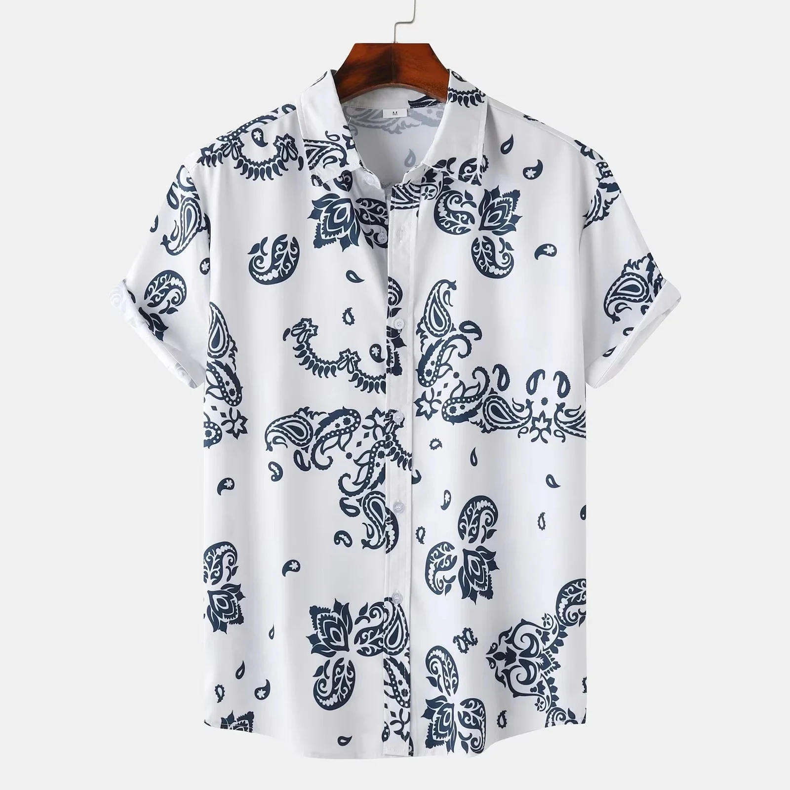 Summer Classic Retro Check 3D Print Casual Shirt - Men's Daily Commuting Beach-Friendly Short-Sleeved Shirt - Hawaiian